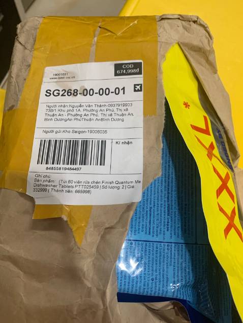 Mình mua 02 bịch, nhận hàng chỉ có 01 bịch.