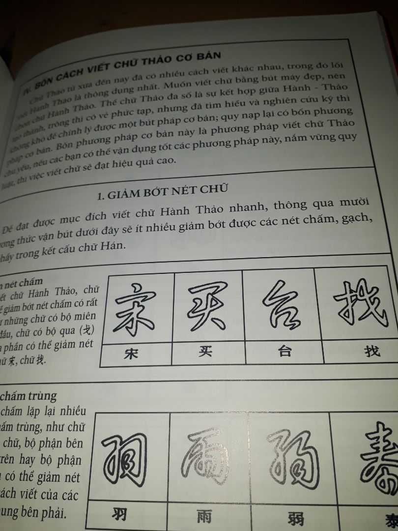 Sách hay lắm luôn ấy, mình tìm mãi mới thấy có sách này dạy chữ Thảo, viết rất chi tiết về phương pháp viết và có mẫu chữ đi kèm để tiện bắt chước nữa. Sách to, giấy bóng giống như giấy in tạp chí ấy, tóm lại là rất hài lòng. Sách hay lắm luôn ấy, mình tìm mãi mới thấy có sách này dạy chữ Thảo, viết rất chi tiết về phương pháp viết và có mẫu chữ đi kèm để tiện bắt chước nữa. Sách to, giấy bóng giống như giấy in tạp chí ấy, tóm lại là rất hài lòng.