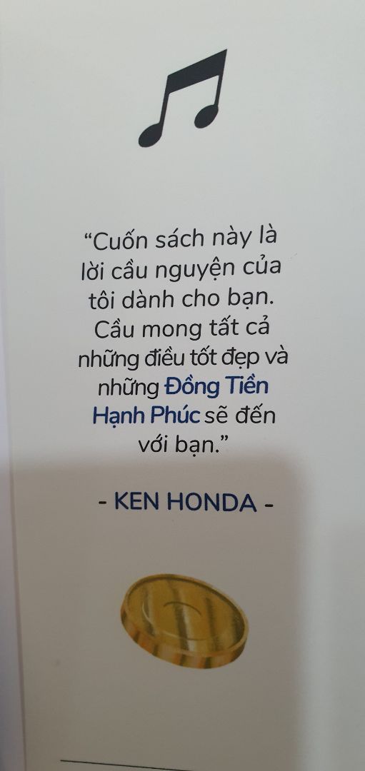 Nếu bạn mong muốn 1 cuộc sống khai thông dòng chảy dòng tiền hạnh phúc và dư dả thì đây là 1 cuốn sống gối đầu gường, gối túi xách,gối trên tay đọc & thực hành nhiều lần mỗi ngày. Cảm ơn tác giả & TIKI. Tôi đã mua rất nhiều cuốn để tặng những người đủ duyên phước biết đến Happy Money