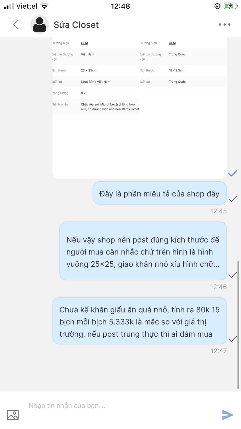 Ko hài lòng! Khăn giấy kích thước nhỏ hơn nhiều so với kích thước shop miêu tả, tính ra giá còn mắc hơn sp trên thị trường. Mua khăn 18x12.5, nhận khăn 12x8.5, giấy nhìn dơ lổm chổm chỗ có màu như giấy vs tái chế