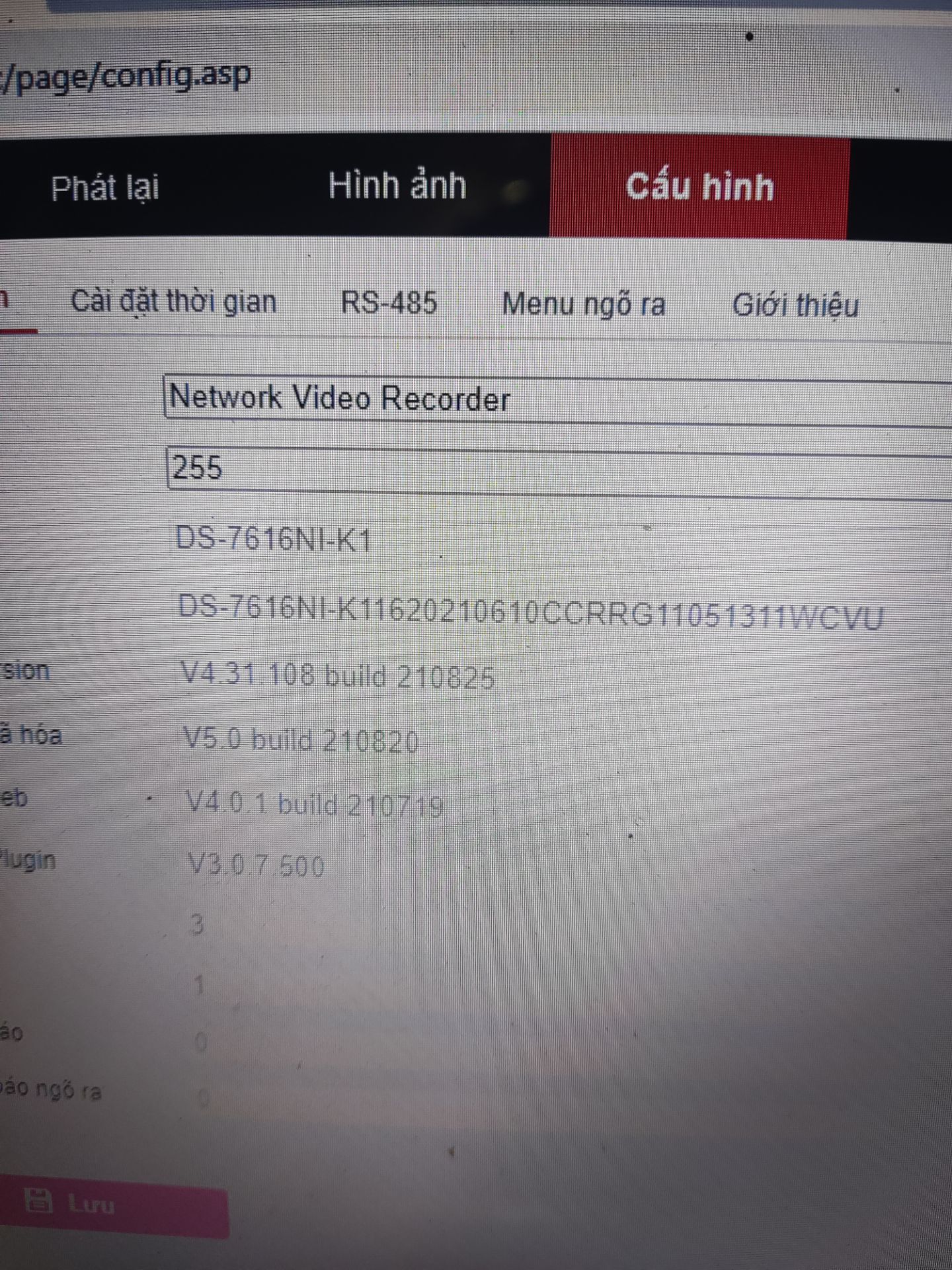 đặt mã DS 7616NI-k1( B)  mà gửi  có k1