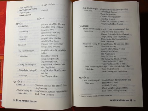 Sách vừa đẹp vừa là một tài liệu quý để mình hiểu rõ về lịch sử Việt Nam. Các sự kiện được diễn giải theo thứ tự thời gian từ thời Hồng Bàng đến thời Hậu Lê.