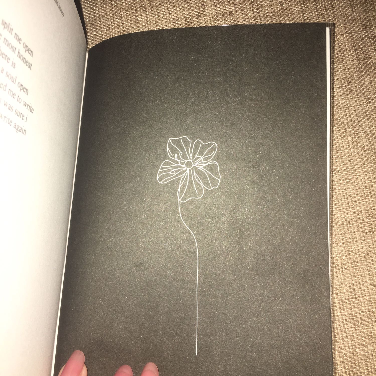 Khuyến khích các bạn mua thêm bọc sách!!!
Chất lượng sách tuyệt vời và nội dung hay dù là thơ của Rupi Kaur không vần như thơ Việt Nam mình. Tất cả có 4 chương: hurting -> loving -> breaking -> healing. Có nói về các vấn đề abuse, rape, trọng nam khinh nữ, toxic relationship nên disturbing với một số người