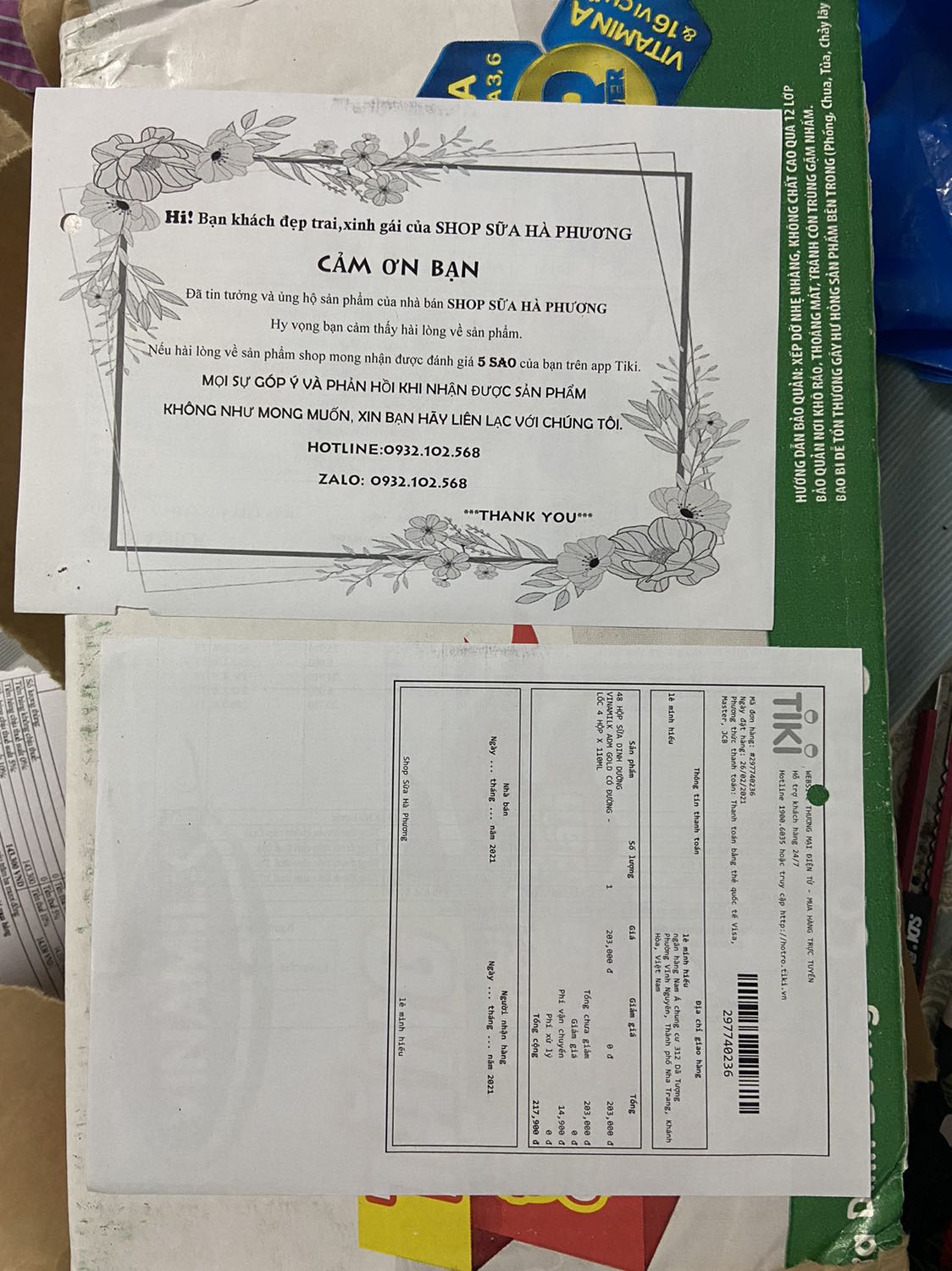 Mình hay mua sữa của shop vì giá cả hợp lý, sản phẩm date còn dài. Con mình hợp với sữa này. Cảm ơn shop nhé