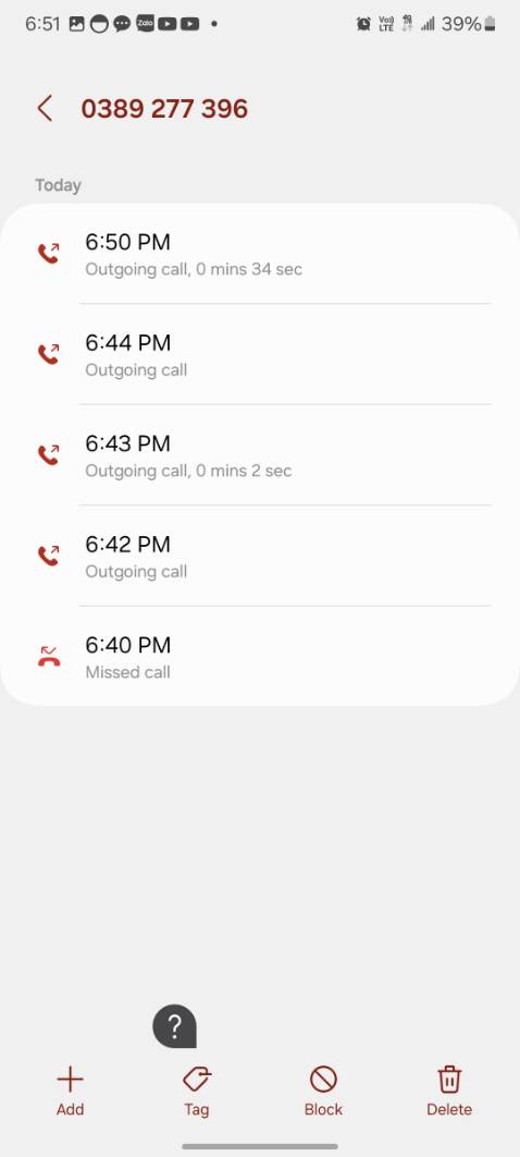 Mình đặt đơn  ngày 17/6, Tài xế số đt *** chỉ nhá máy đúng 1 cuộc gọi lúc 18g40 .Cuộc gọi đến chưa đầy 10s . 2p sau mình gọi lại liên tục ko nghe máy. Mãi đến 18g50 mình gọi bắt máy thì nói đã giao đến tuyến Bình Hưng Hòa B, hẹn giao vào ngày hôm sau.  Rất là lỡ việc của mình, địa chỉ là công ty mình làm. Tài xế làm việc như vậy ko được!!