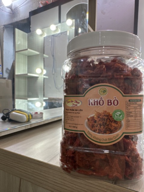 Khô bò không có sợi .chỉ toàn bột.