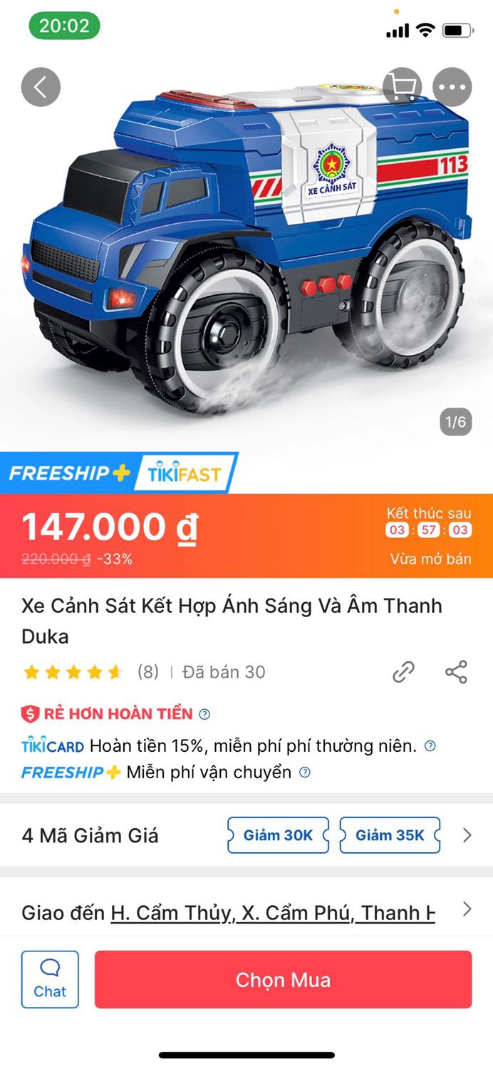 Oki. Trai nhà mình rất thích