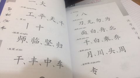 Sách có hướng dẫn viết các nét rõ ràng rùi nha nên cbi thêm quyển vở để ghi chép cho nhớ nữa á. Đang theo học giáo trình Hán ngữ thì rinh về liên thuii