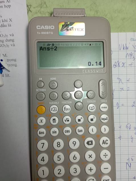 tại sao khi khi muốn bấm phím "Ans" để nhanh kh cần phải nhập lại số thì lại xảy ra như thế, mặc dù đã cài đặt lại rất nhiều lần, các máy khác kh có như vậy, nếu shop thấy cmt mong shop ib với em để trao đổi nó rất ảnh hưởng đến học tập ạ. Sau khi trao đổi xong em sẽ thay đổi đánh giá.  em xin cảm ơn!!