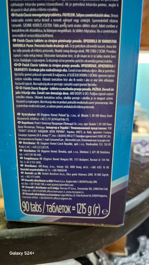 Sản phầm viên rửa bát có khối lượng và kích thước viên nhỏ hơn đơn hàng. Khối lượng 90 viên hàng nhận được là 1215g, trong khi đơn hàng trên mạng là 2020g. Đề nghị kiểm tra và phản hồi