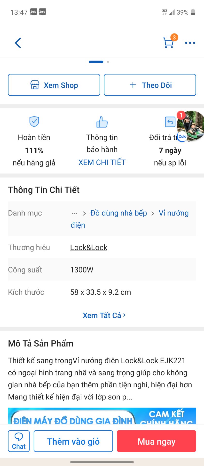 đăng bán một kích thước, giao hàng 1 kích thước.