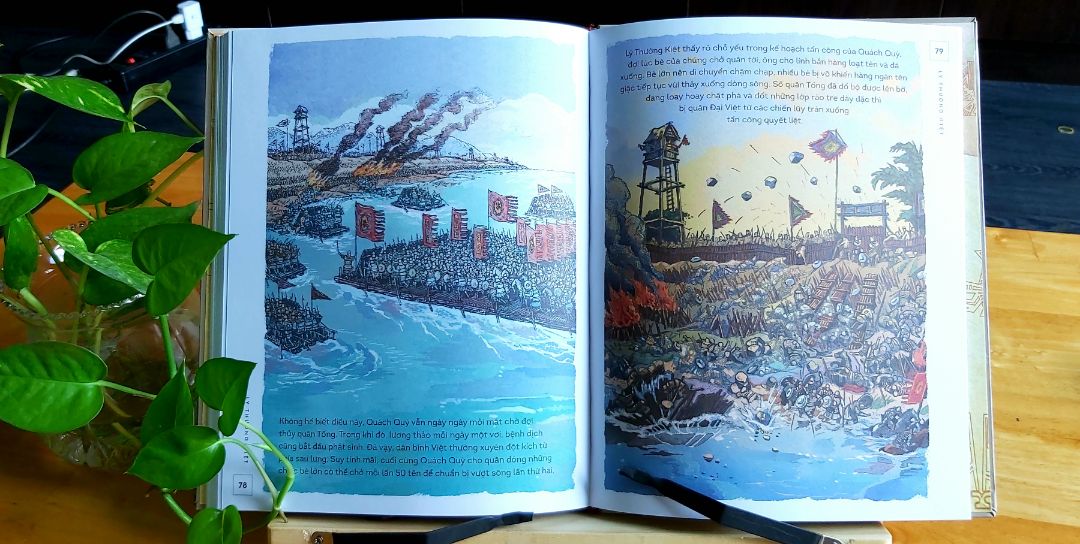 Sử cũ chép về Lý Thường Kiệt: "Bày trận đường đường, kéo cờ chính chính, vạn thẳng sâu vào đất khách, phá quân ba châu như chẻ trúc, lúc tới còn không ai đánh địch, lúc rút quân còn không ai dám đuổi, dụng binh như thế, chẳng phải nước ta chưa từng có bao giờ? "  (Theo Việt sử tiêu án, Ngô Thì Sĩ.
NXB Trẻ đã rất đầu tư cho bộ sách một diện mạo mới chuyên nghiệp. NXB đã chọn hình thức tái hiện Lịch Sử Việt Nam bằng tranh rất hấp dẫn ko chỉ với bạn đọc nhỏ tuổi mà cả người lớn. 
Sách được giao nhanh và đóng hộp cẩn thận. Luôn ủng hộ Tiki với dịch vụ nhanh gọn. Like & Thanks!