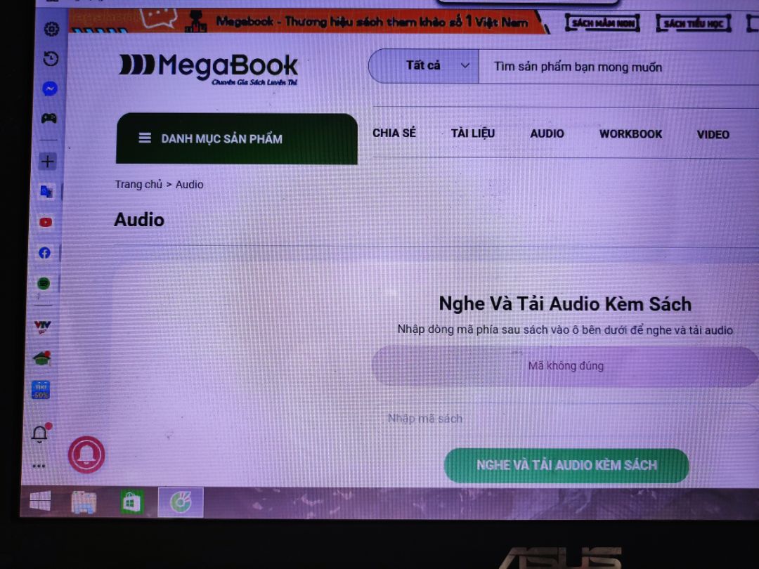 I.Vấn đề gặp phải:
1. Quyển lớp 1 thì không có mã kèm theo để lấy file nghe.
2. Quyển 2 thì có mã code để lấy file nghe trên trang megabook tôi đã đăng nhập trên cả điện thoại, máy tính nhưng vẫn báo là " mã không đúng".
3. Một số trang in bị chồng chéo như hình gửi trên.
II. Kiến nghị: gửi lại mã code cho cả 2 quyển sách tôi đã mua trên,  học tiếng anh mà không có file nghe thì không ổn tý nào, mong Tiki xem xét giải quyết sớm.