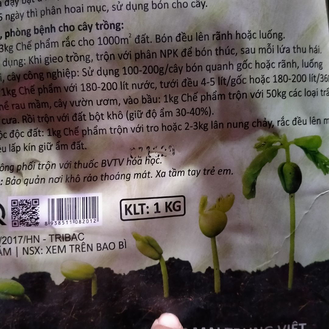 ngày sản xuất chỉ di tay đã dàng bị xóa như thế này thì làm sao bảo được ngày sản xuất chính xác đây. mong nhà cung cấp làm bao bì cho kĩ lưỡng chút..