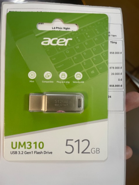 Giao hàng nhanh & cẩn thận, nhưng giá cao vậy mà dung lượng chỉ có 472GB chứ đâu đc 512GB như miêu tả sp hay in trên usb đâu?