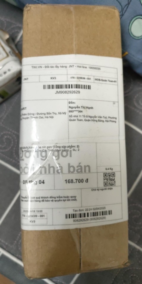 Giao hàng thiếu số lượng, đơn hàng là 2sp mà đóng gói chỉ có 1