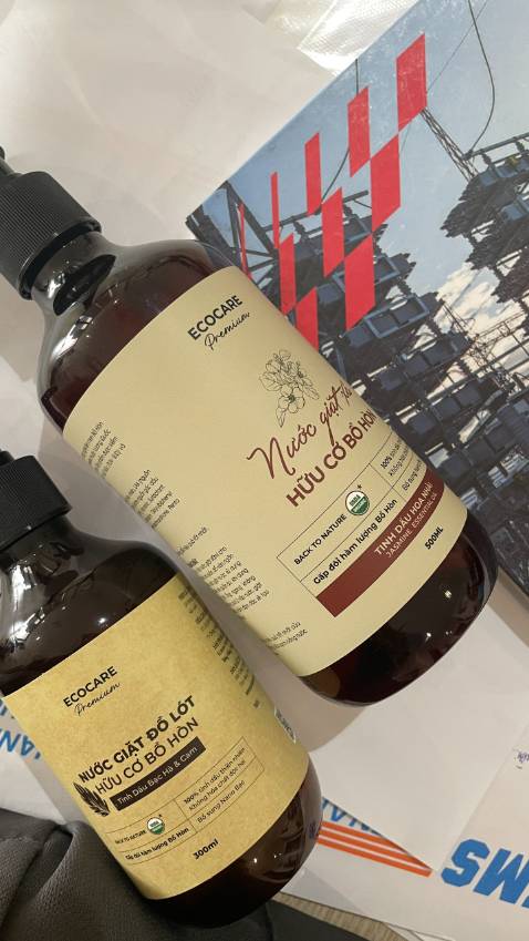 Ecocare này mình dùng nhìu rồi, cảm thấy yên tâm, khi mua vêc giặt quần áo cho bé nhà mình