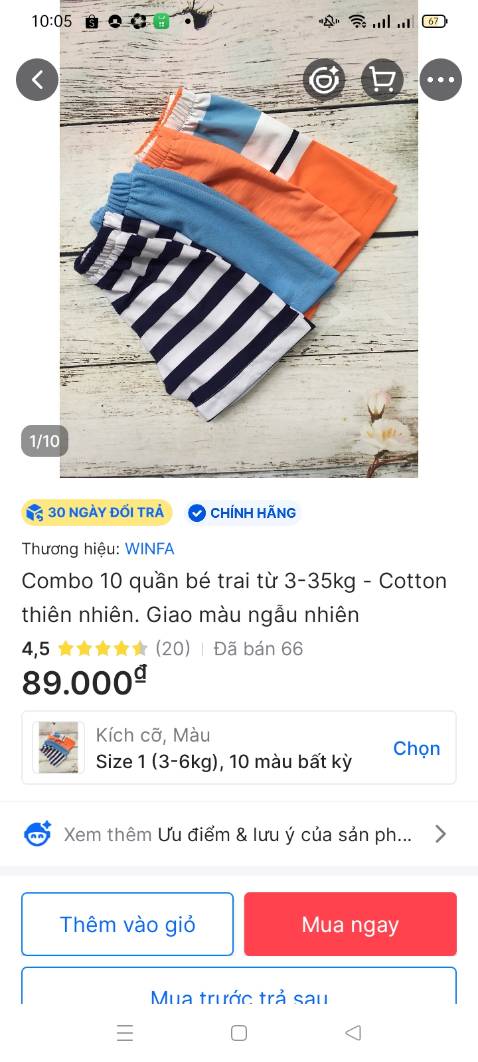 Sai mẫu, sai màu, sai quy cách