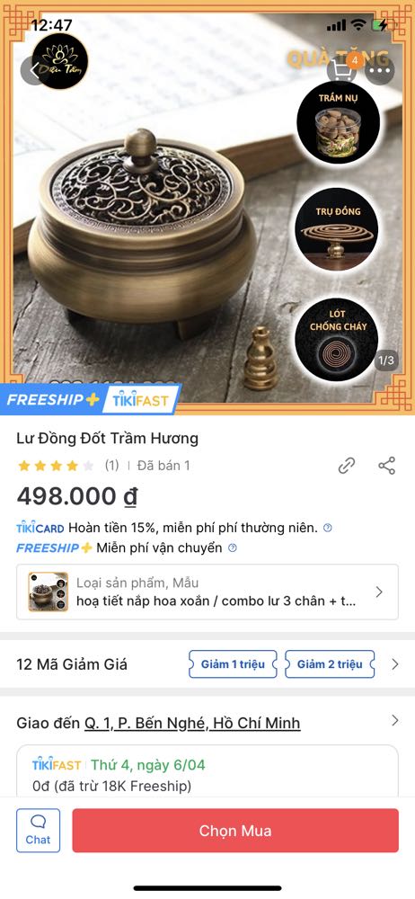 giao hoa văn không giống quảng cáo
combo có trầm nụ mà nhận hàng lại o có