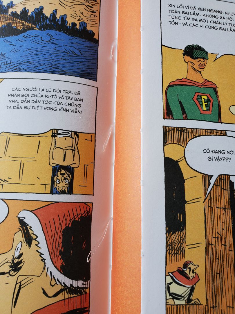 Nhận được sách giao nhanh mình rất vui . Nhưng vô cùng thất vọng vì sách tuy mới nhưng đã bị bung hết ra ( mặc dù không hề rách hay chất lượng giấy ) do khâu in ấn xuất bản hoàn thiện ẩu . Hình chụp chi tiết lỗi .