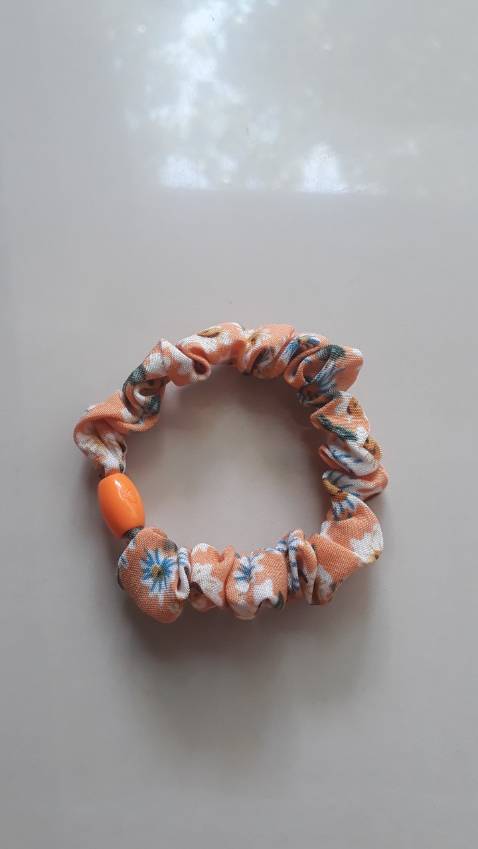 dây buộc tóc nasi vải hoa phối màu dễ thương, xinh lắm ạ