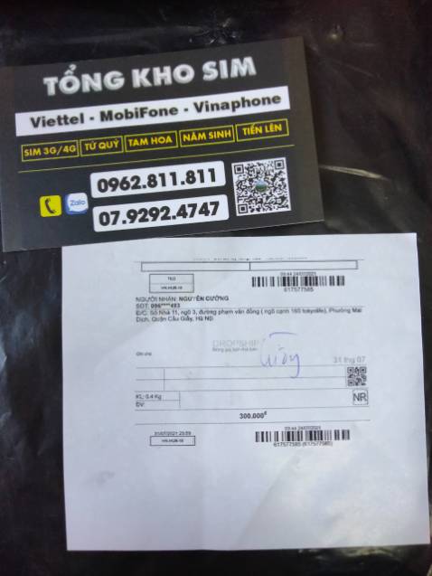 đặt mua 4 sim giao hàng có 1 sim, thiếu tận 3 sim tiền vẫn thu đủ =) mã đơn hàng 617577585 đặt mua 4 sim giao hàng có 1 sim, thiếu tận 3 sim tiền vẫn thu đủ =) mã đơn hàng 617577585