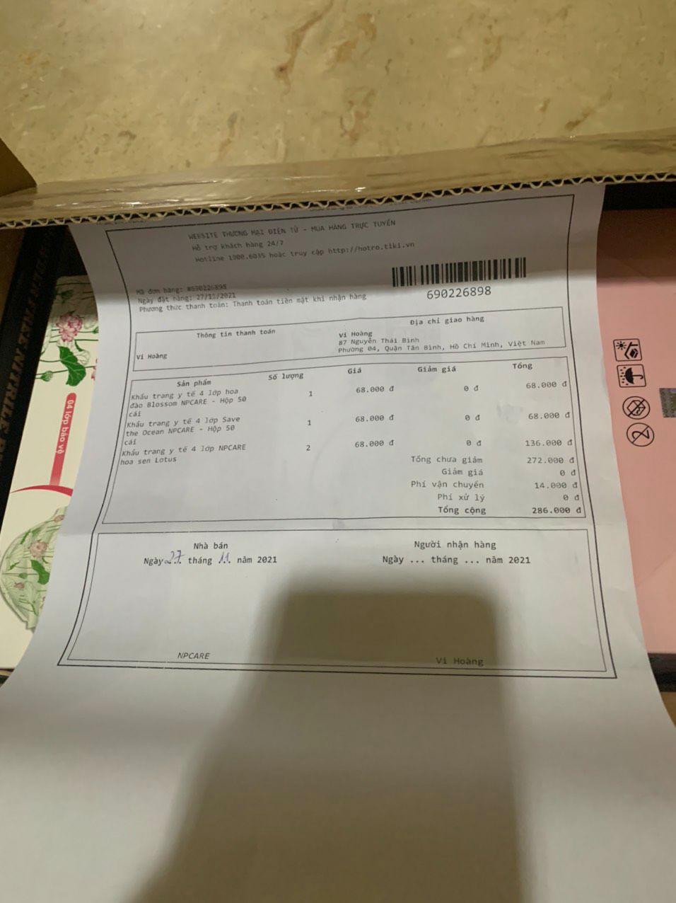 Mình đăt 4 hộp khâủ trang nhưng khi nhận được thì chỉ nhận dk 3 hộp...
Có phản hồi lại nhưng không thấy trả lời