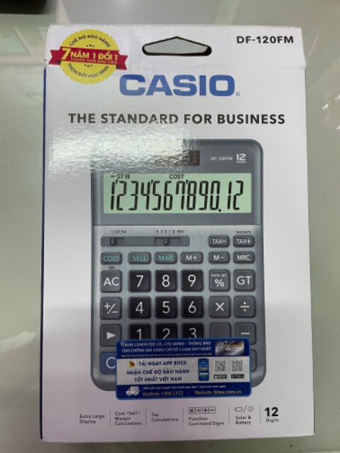 Dùng ổn
Ưu điểm: kích thước vừa vặn, không quá lớn, quá nhỏ. Nhập số bấm ngon. Có chức năng Tax tiện lợi.
Nhược điểm: máy không có phím tắt máy (auto off), màn hình dễ trày. 
Mua tại shop Hoàng gia kích hoạt được bảo hành chắc là hang chính hãng.