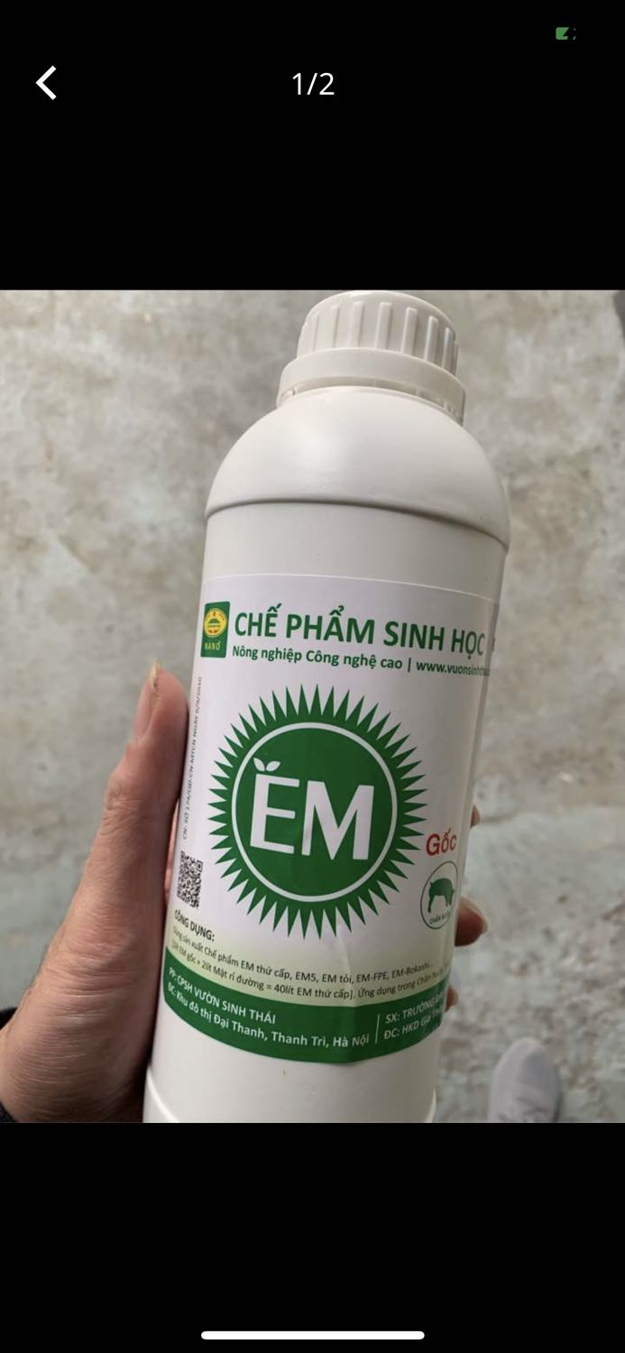 Đóng gói rất chắc chắn. Dùng ủ phân bón và xử lý mùi hôi rất tốt. Tờ hướng dẫn hơi mờ. Hơi khó đọc. Nhưng vẫn ủng hộ shop 5 sao nhé