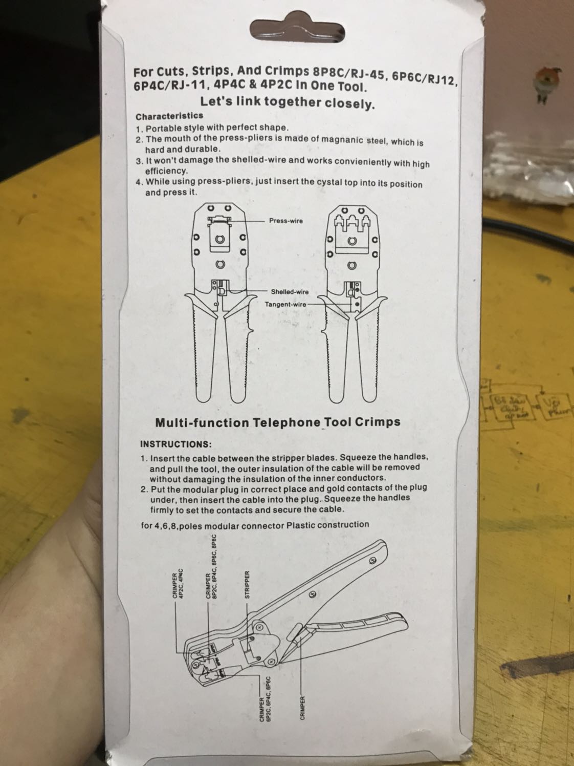 Rất KHÔNG HÀI LÒNG! Nhà bán hàng giao k đúng sản phẩm. Đăng bán là kìm bấm mạng BOSI nhưng đến khi giao hàng là một sản phẩm hoàn toàn khác, không thương hiệu tên tuổi! Chất lượng kém! Mong tiki sớm giải quết!
