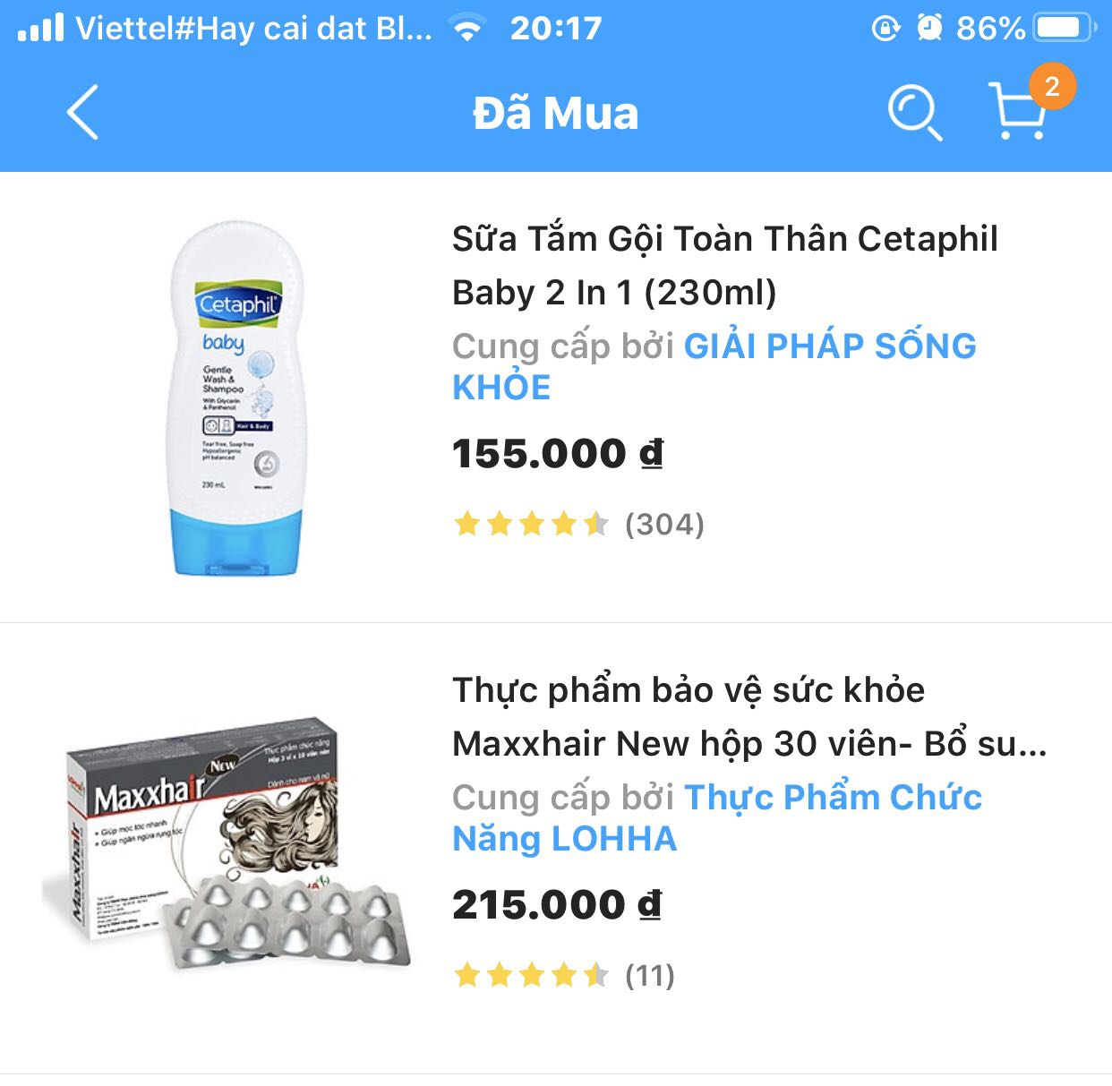 Đặt mua sữa tắm gội hair+body đến khi nhận hàng mở ra thấy chai sữa tắm body. Thực sự ko hài lòng với cách làm việc của shop. Nếu shop bán 2 loại sữa tắm và sữa tắm gội thì nên để mục lựa chọn cho khách dễ dàng lựa chọn, thay vì việc khách đặt 1 kiểu shop giao 1 kiểu.