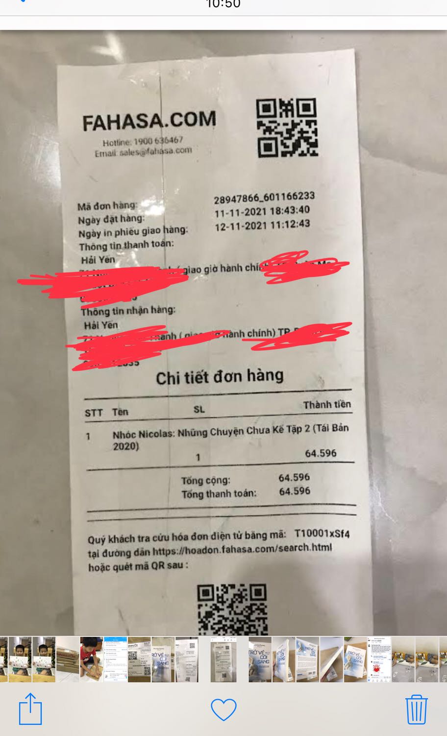 Mọi người cân nhắc khi chọn mua sản phẩm từ nhà bán Fahasa nhé. Chăm sóc khách hàng sau mua cực kỳ tệ. Giao hàng sai sản phẩm khách đặt nhưng 18 ngày trôi qua rồi vẫn chưa thu hồi để đổi cho khách. Đt lên *** hay e*** về *** fahasa, inbox *** đều chỉ ghi nhận rồi hứa hẹn xử lý sớm nhưng mãi vẫn k có động tĩnh gì. Mua Nhóc Nicolas nhưng giao Trở về từ cõi sáng