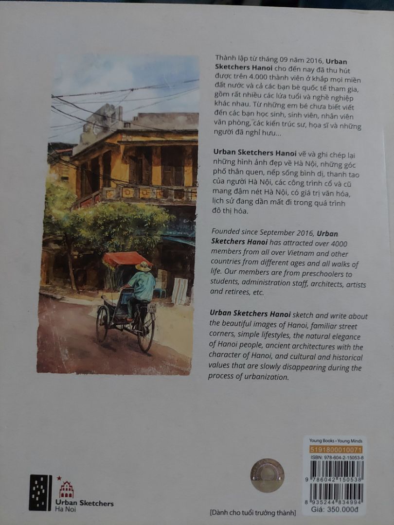 Sách nhiều hình ảnh , nói về phố cổ thời xưa , sách song ngữ