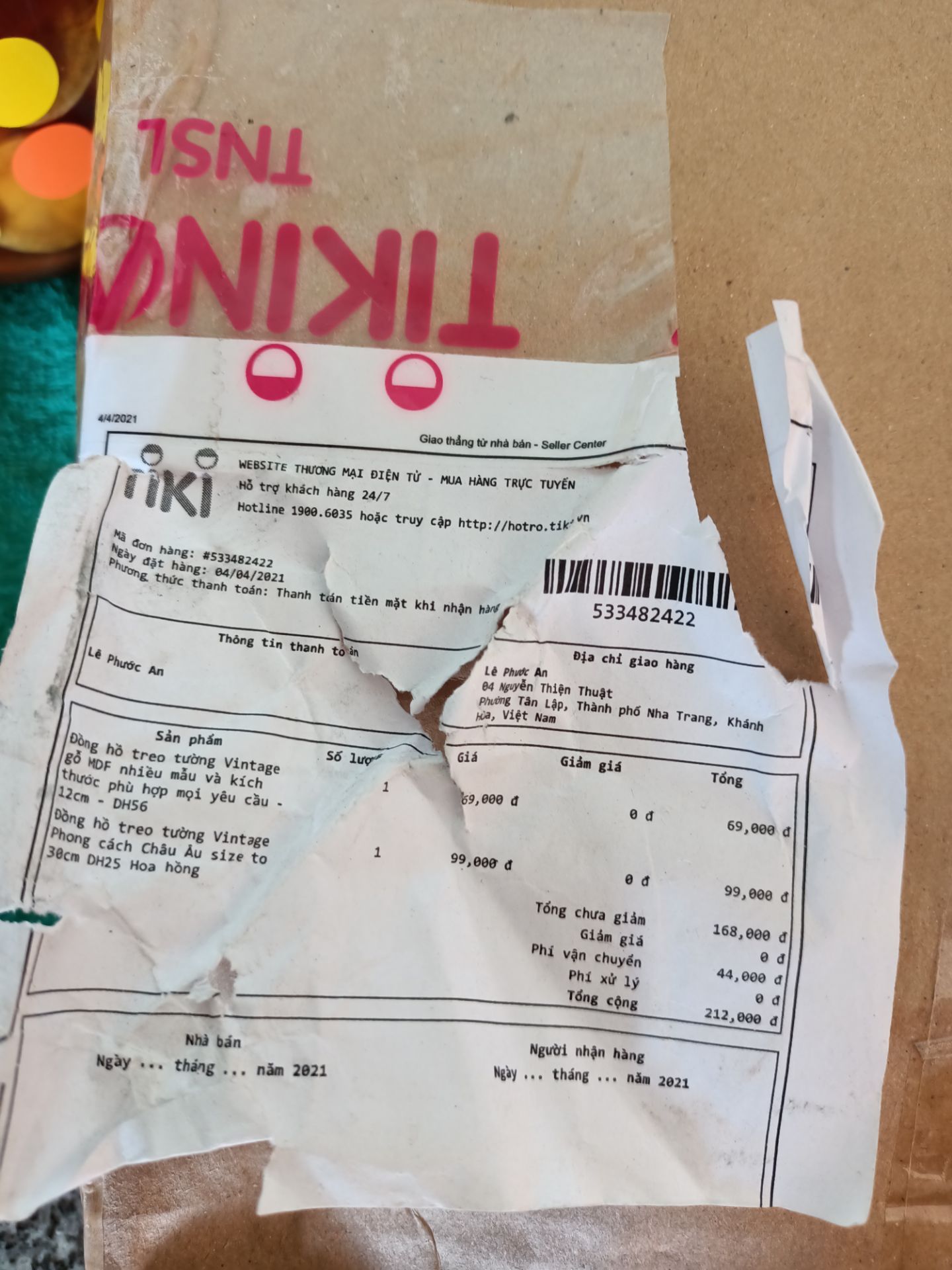 mua 2 cái nhưng chỉ nhận được 1 cái. đề nghị giải quyết sớm