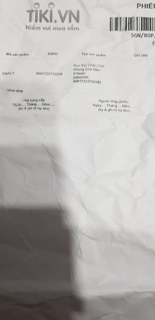 Khi đặt hàng là 9m giá 84k + 20k ship, tổng cộng 104k, nhưng mở sp đo lại chỉ dài 5m. Vậy là sao Tiki? làm ăn *** vậy?