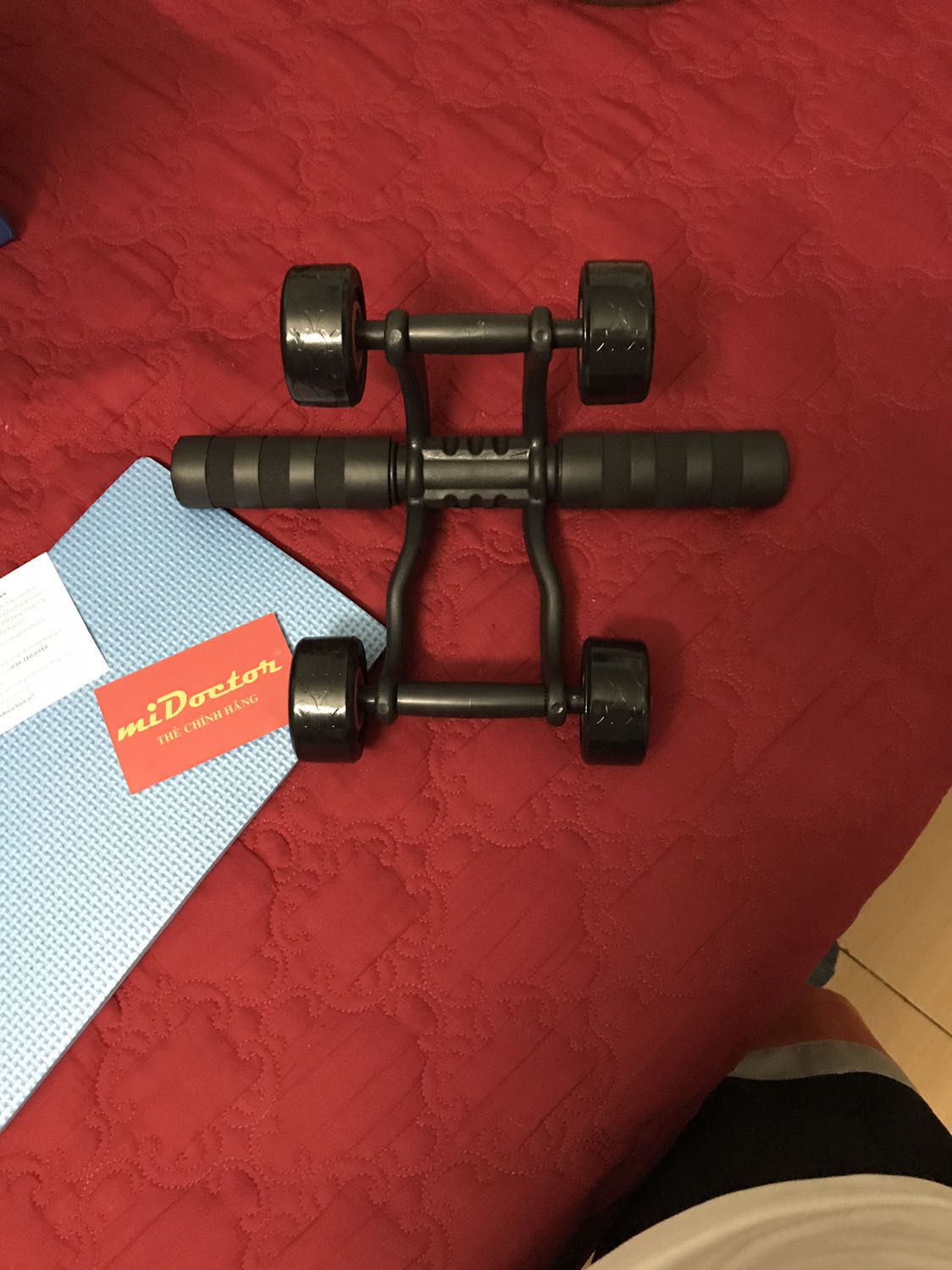 Hàng *** ok. Có thêm miếng đệm chân để tập mà shop k nói làm tí nữa mình mua riêng :)). Thank shop hàng chắc chắn ổn áp