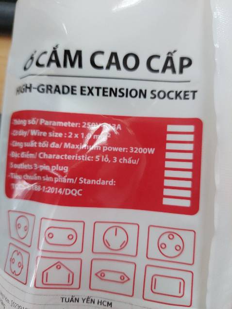 Đã nhận hàng, Giao hàng nhanh, mình chưa sử dụng nhưng thắc mắc điện áp 250V_13A sau khi nhận hàng. Shop giải thích rất tận tình. Hy vọng ổ cắm dùng bền.