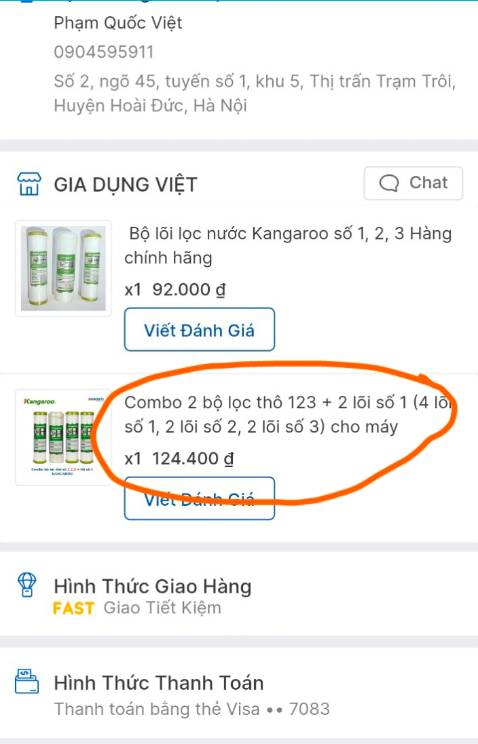 Sản phẩm đủ. Nhưng không hài lòng khi đặt thêm một combo không đủ hàng. Và cho một sao vì cách giải thích của shop không thuyết phục. Sẽ không ghé lần 2 cho dù giá có rẻ nhất thế giới. Chứ đừng nói rẻ nhất toàn quốc.