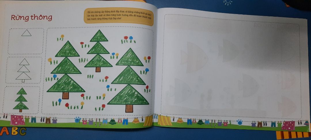 Sách in hình sắc nét, sinh động, màu sắc tươi sáng. Sách có hướng dẫn cụ thể để bé vẽ theo và tô màu hoàn thành tác phẩm. Tiki giao hàng nhanh