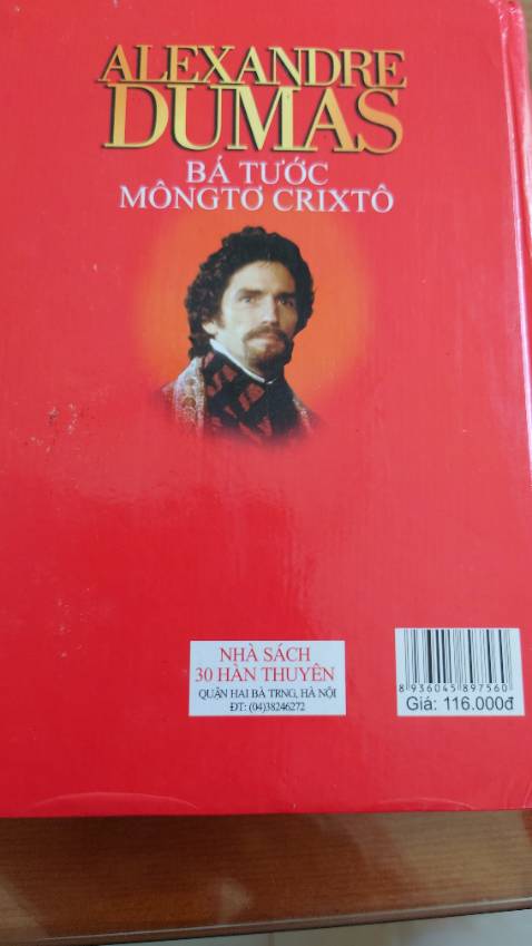 Tuyệt diệu! Bá tước MONTE CRISTO của tác giả lừng danh người Pháp Alexandre Dumas chất lượng cao cấp giấy tốt.
 Cảm ơn nhà sách 30 HÀN THUYÊN rất nhiều!