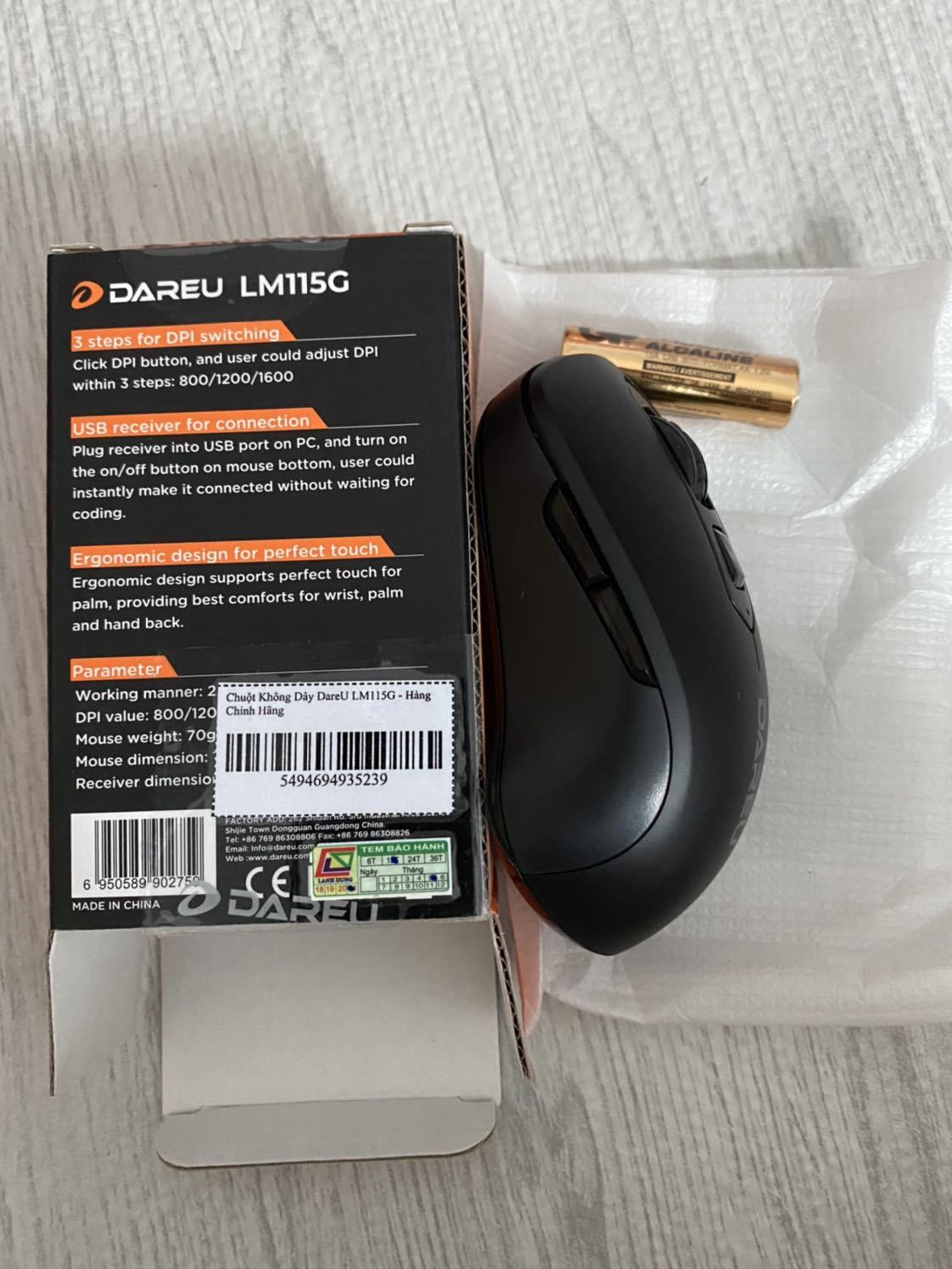 Hài lòng với sản phẩm. Tuy giá rẻ nhưng có đầy đủ các phím functions. Chuột nhận nhanh. Mua chuột được tặng kèn pin. Sử dụng ổn. Còn độ bền phải đợi một thời gian mới biết được.