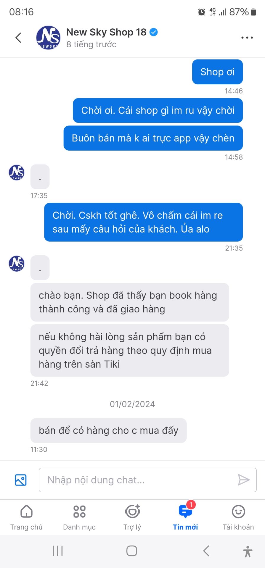 Nếu đã không cần khách hàng thì bán hàng làm gì.