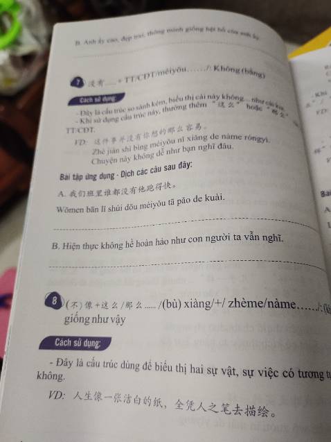 Phù hợp cho học ngữ pháp và dịch Việt - Trung