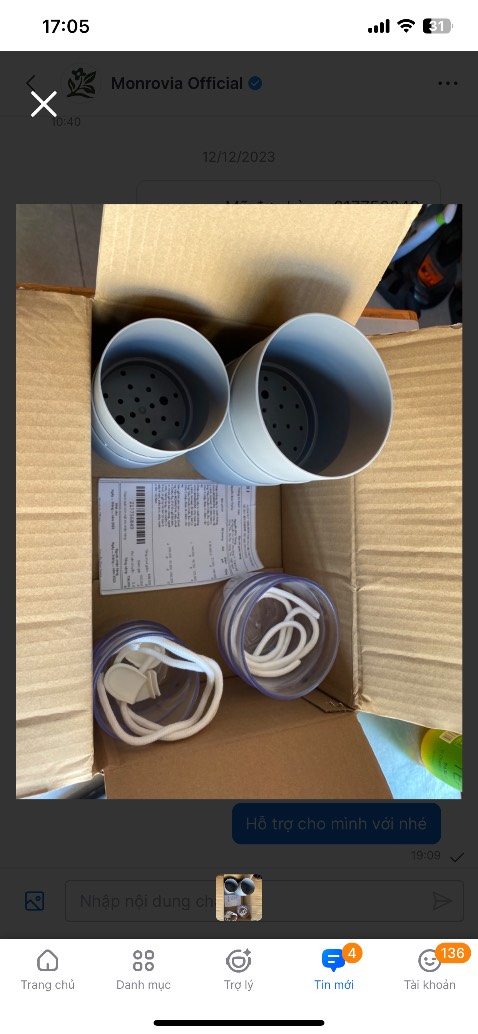 Đơn đặt hàng 2 combo 3 chậu size M mà gửi có 1 combo. Nhắn tin mấy ngày không một ai trả lời. Cần hỗ trợ mà k thể liên lạc lại kiểu này thì quá khó. Đơn đặt hàng 2 combo 3 chậu size M mà gửi có 1 combo. Nhắn tin mấy ngày không một ai trả lời. Cần hỗ trợ mà k thể liên lạc lại kiểu này thì quá khó.