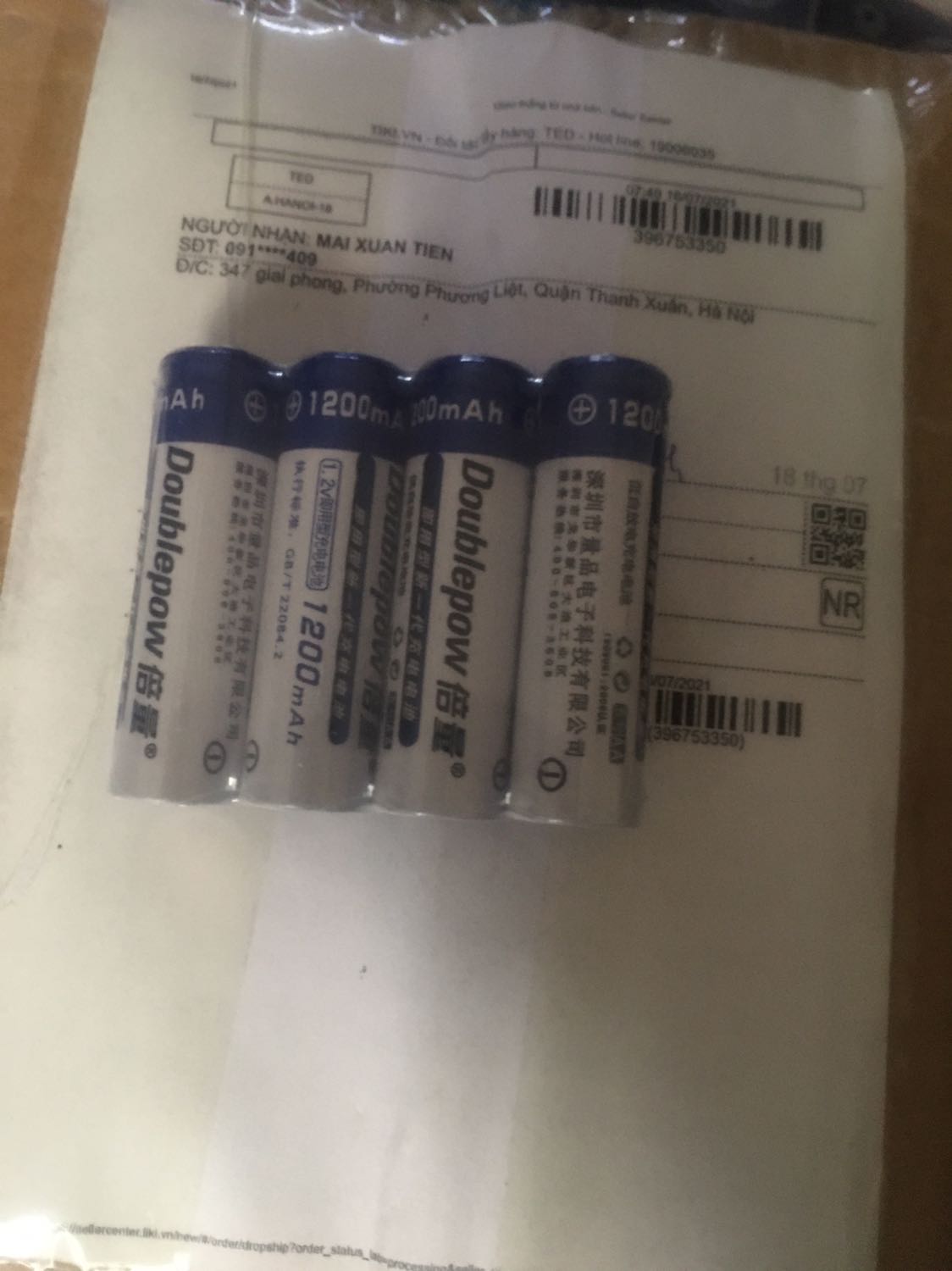 Mua hộp pin3a 4 viên pin 2a  Ti ki làm 2 đơn hàngnghe không hợp lý mất thời gian nhận gom lại cùng đơn hàng phải gikhoong phải 1 chỗ