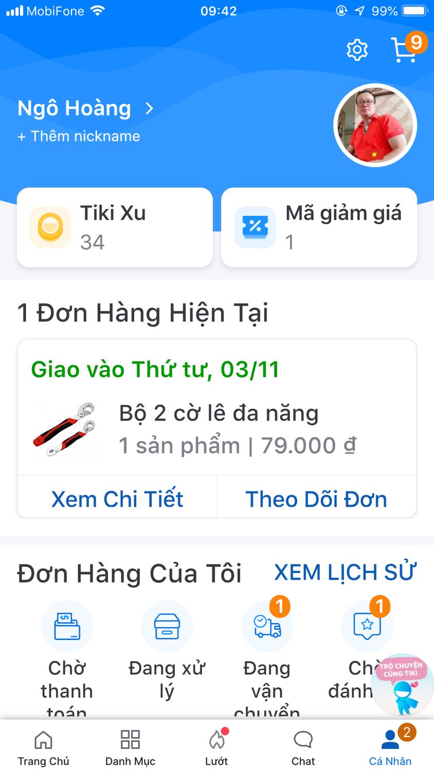 Mua 2 cờ Lê đa năng giao 1 cái xiết ốc k hiểu luôn .