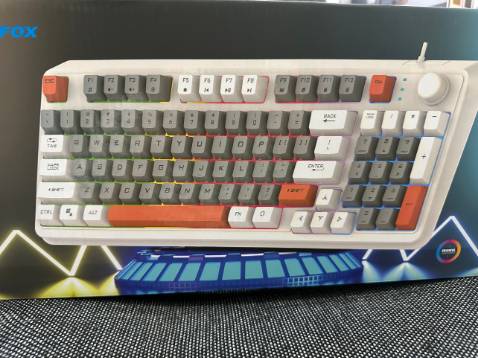 Bàn phím K82 đẹp, mình chọn màu BEE nhìn quá ưng, tuy giả cơ nhưng êm thanh êm tay, có đèn led và chỉnh âm thanh, giá lại quá rẻ.