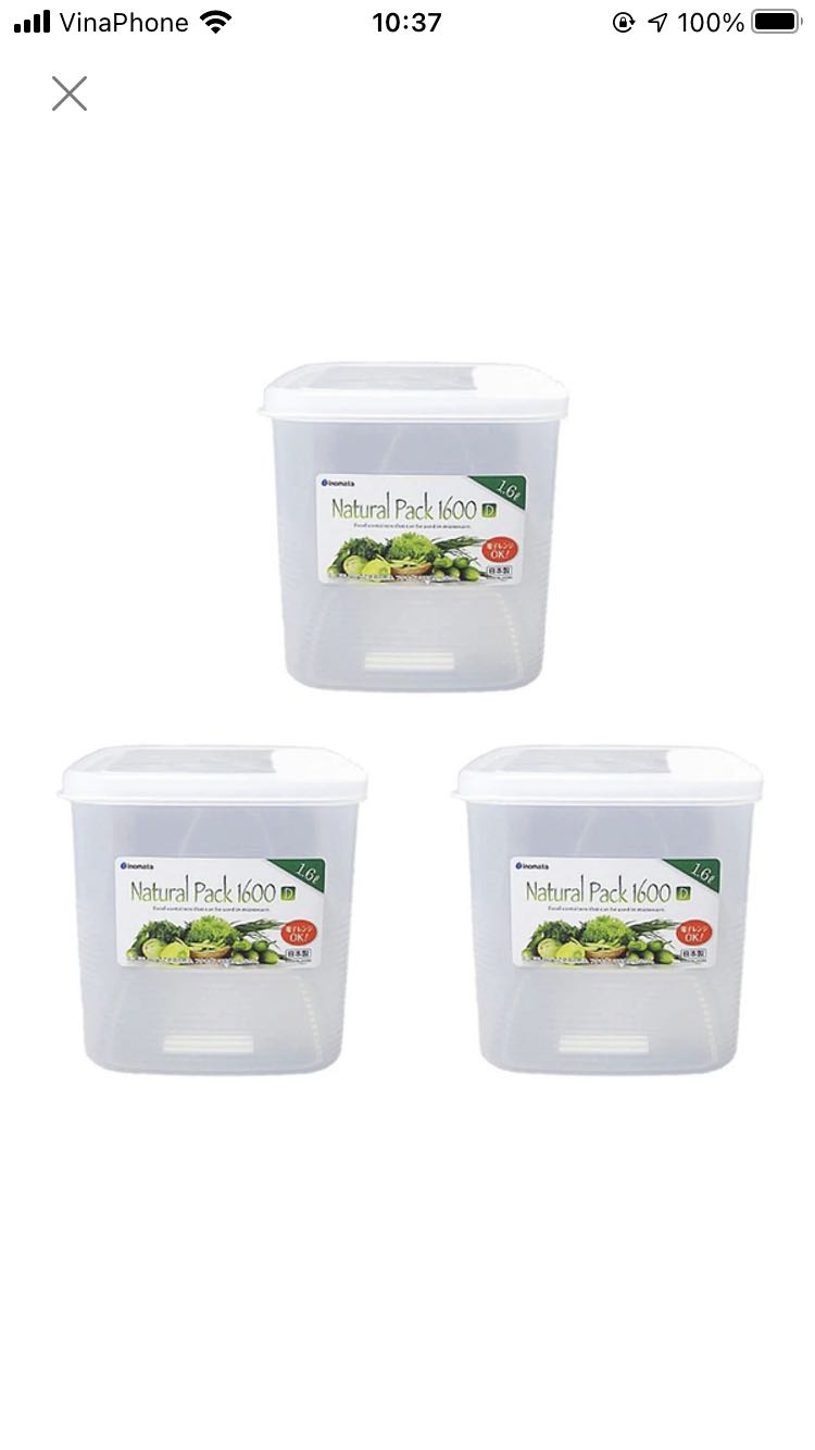 Hộp cứng cáp, dùng để trái cây vô tủ lạnh rất thích.