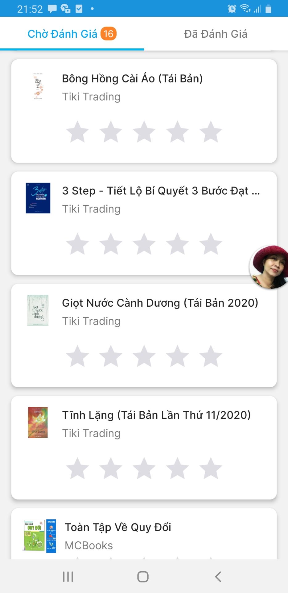 Mình vẫn chưa nhận được 2 cuốn Tĩnh Lặng và Bông Hoa Cài Áo, chỉ mới nhận được 2 cuốn (Giọt nước cành dương và 3 step Ngữ Văn). Mong tiki phản hồi về thiếu sót này