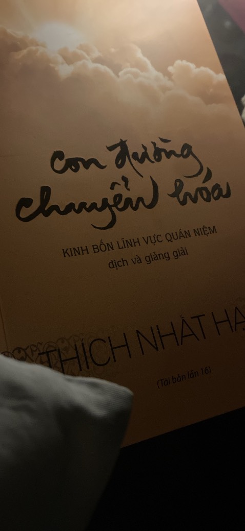 Những câu chữ của thầy chỉ cần đọc 1 lần thôi cũng đã cảm nhận được sự chuyển hoá rồi